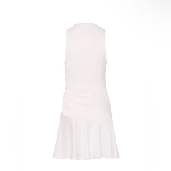 Milly NWT Nia Satin Cowl Dress in White Size 8 - Picture 3 of 7
